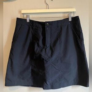 Two Patagonia skorts. One navy and one tan. Sz 10